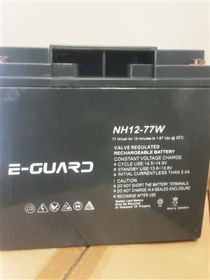 Used high power backup supply batteries