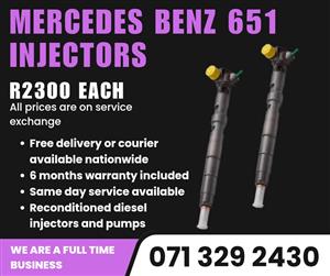MERCEDES BENZ 651 INJECTORS FOR SALE WITH WARRANTY 
