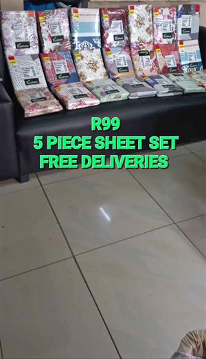 R99 FITTED SHEETS 5 PIECE