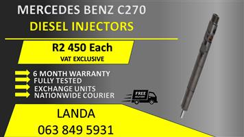 MERCEDES C270 DIESEL INJECTORS FOR SALE OR RECON WITH WARRANTY        
