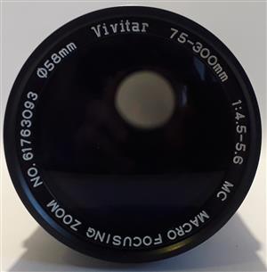 Vivitar 70-210mm 1:4.5 – 5.6 MC Macro Focusing Zoom Ø 52mm For Sale