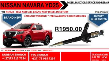 Nissan Navara yd25 Diesel Injectors 