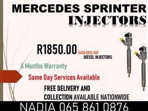 REBUILD AND TESTED DIESEL INJECTORS FOR SALE FOR MERCEDES BENZ SPRINTER