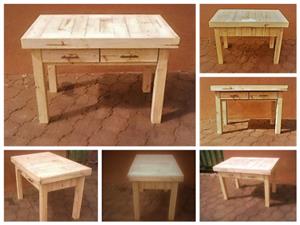 Study desk Farmhouse series 1175 with drawers Raw