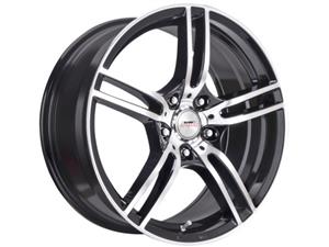 17″ A-Line Destiny 4/100 Black Machined Face Alloy wheels