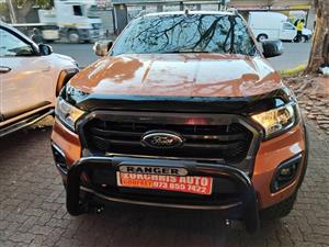 2018 FORD RANGER 3,2 WILDTRACK 4X4 DOUBLE CAB AUTOMATIC DIESEL 92,000KM ORANGE COLOUR  LEATHER