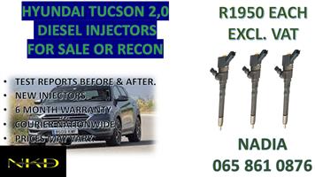 DIESEL INJECTORS FOR SALE FOR HYUNDAI TUCSON 2.0 AVAILABLE NOW
