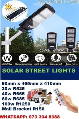 Solar Panel Street Lights