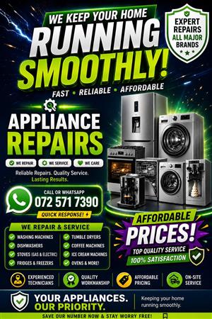 Appliance repairs and services