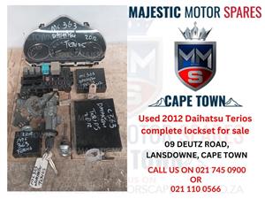 Used 2012 Daihatsu Terios complete lockset for sale