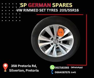 COMPLETE SET OF VW TIRES (205/55R16) WITH RIMS ON SALE 