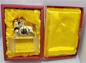Vintage ASA Metals Corporate Gift - Year of the Pig Gold-Plated Desk Ornament