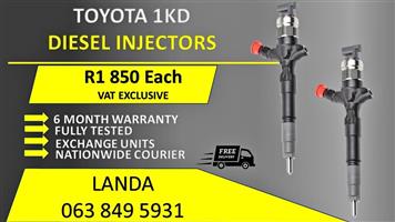 TOYOTA 1KD DIESEL INJECTORS FOR SALE IN KRUGERSDORP GAUTENG 