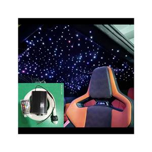 18W RGBW Starry Sky Fiber Optic Light Kit - 600 Strands, 3m Length, 0.75mm Diameter