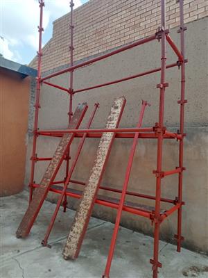  Steel scaffold. Height: about 4.5 m to 5 m