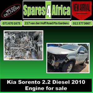 Kia Sorento 2.2 Diesel 2010 Engine For Sale 