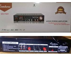Bluetooth Power Amplifier with USB/SD/FM RADIO, New with 1 year warranty and includes delivery