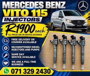 MERCEDES BENZ VITO 115 INJECTORS FOR SALE 