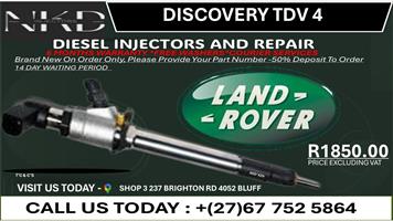 Discovery TDV 4 Diesel Injectors on Recondition