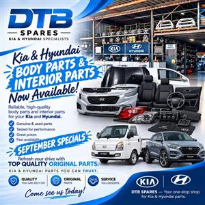 Kia and Hyundai Body parts and Interior Parts now available