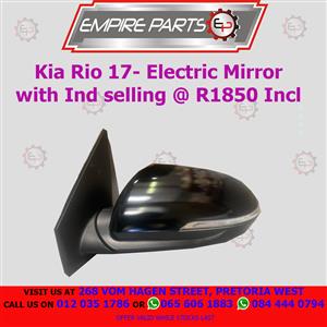 Kia Rio 17- Electric Mirror with Ind