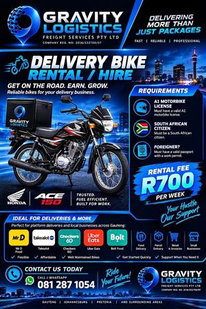 DELIVERY BIKE FOR RENTAL