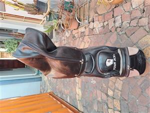LEATHER TOUR GOLF BAG-TOP FLITE