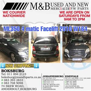 ️  ML 350 4 Matic Facelift 2010 W164 Stripping for Spares     Branch:EDENVALE,BOKSBURG,JHB