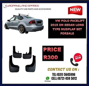 VW Polo Sedan Facelift (2015 Onwards) Mudflaps Set (Long Type) Forsale 