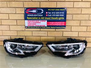 Audi A3 left and right side xenon headlight 