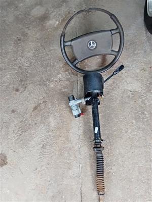 Mercedes Benz 123 series steering wheel and complete column