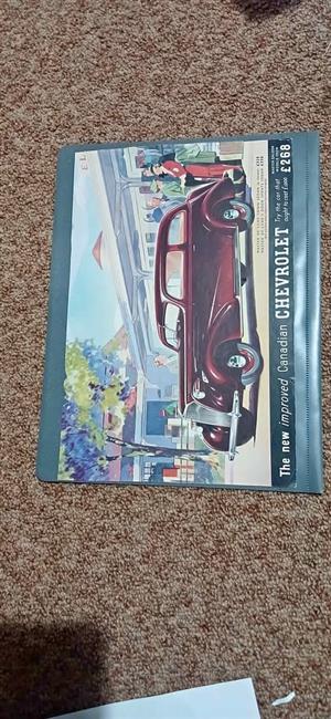 Chevrolet, original showroom pamphlet