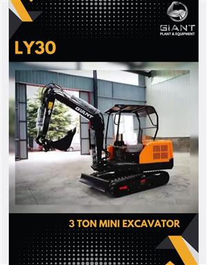 2025 New Giant LY30 ROPS mini excavators