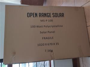 New 100 Watt Solar Panels