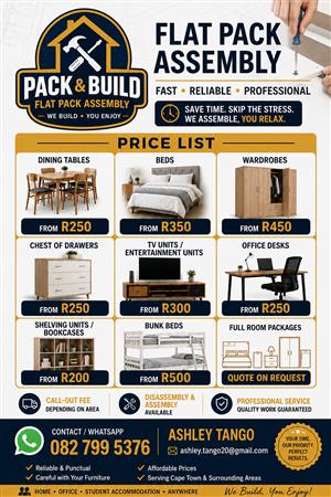 Pack & Build Flat Pack Assembly 