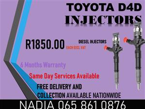 TOYOTA D4D DIESEL INJECTORS AVAILABLE