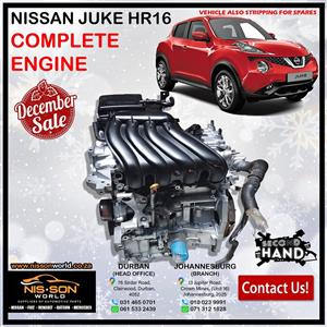 JUKE HR16 COMPLETE ENGINE