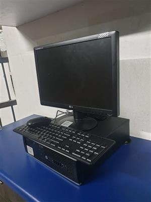 LG 19INCH MONITOR  HP COMPAQ 6000 SFF CORE 2 DUO E7500 @2.93GHZ 2GB RAM 250GB HDD INTEL G41 EXPRESS