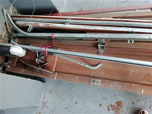 Second hand single wooden garage door for sale 