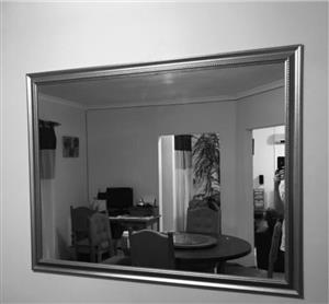 Large Framed Mirror. 