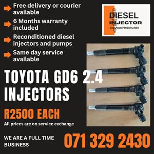 TOYOTA GD6 2.4 INJECTORS FOR SALE WITH WARRANTY 