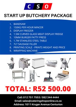 Start up butchery equipment