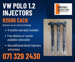 VW POLO 1.2 INJECTORS FOR SALE WITH WARRANTY 
