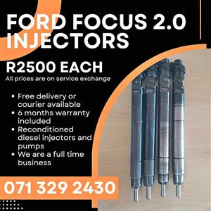 FORD FOCUS 2.0 INJECTORS FOR SALE WITH WARRANTY