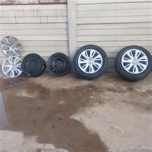 Mazda 2 sky Active wheel set.