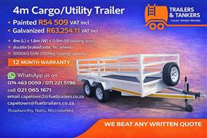 Cargo Trailer/ Utility Trailer 4 meter Double axle