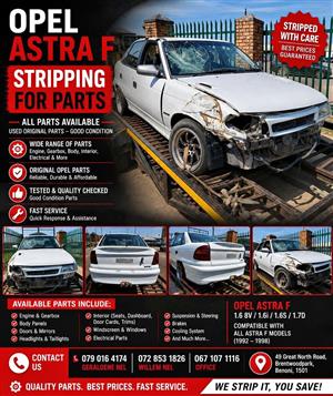 Opel Astra F 1.6 Stripping For Spare Parts
