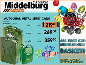 Get Autogear Metal Jerry Cans at these LOW prices!