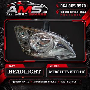 New Mercedes-Benz Vito 116 headlights 