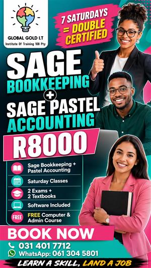 Sage Bookkeeping/Pastel Accounting Classes